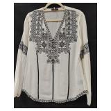 MD Hale Bob Silk & Cotton Boho Top