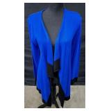 Sml Karen Kane Cobalt Blue and Black Contrast