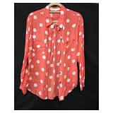 Med Two By Vince Camuto Polka Dot Shirt