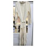 Sz Small Anne Klein Long Oatmeal Cable Knit