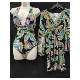 Sz MD/10 Trina Turk Swimsuit & Cover up