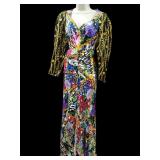 Sz LG Rixo Silk Blend Maxi Dress