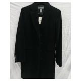 NWT Sz MD Banana Republic Velvet Long Blazer