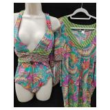 Sz MD/10 Trina Turk Swimsuit & Cover Up