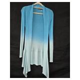 Med Belldini Ombre Blue Long Cardigan Sweater