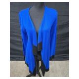 Sml Karen Kane Cobalt Blue and Black Contrast