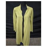 Sml Fletching Lime Green Long Sleeve Open Front