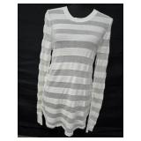 Med Michael Michael Kors White Sheer Striped