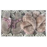 (2) Sz 8 Delmar Sandals & Slide Slippers