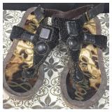 Sz 8 Sam Edelman Nalo Embellished T-Strap Wedge