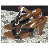 Sz 8 Olivia Rose Embellished t-strap block heel