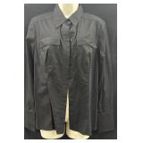 Sz S Diego Reiga Black Long-Sleeved Button-Up