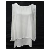 Sz 8 White White House Black Market Long sleeve