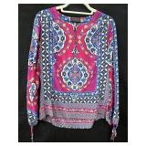 Sz Med Vibrant Pink Hale Bob Blouse Featuring an