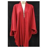 Red Cashmere & Wool Beaded Jacket