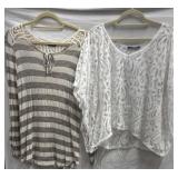 (2) Sz M/L Ella Moss & Velvet Tops