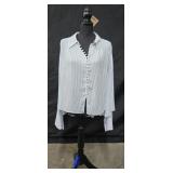 Sz Med Free People Modern Muse Blouse in a Blue