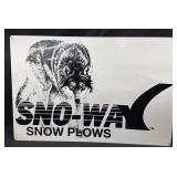 30"x24" VTG Sno-Way Snow Plows Sign