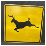 30ï¿½x30" Deer Crossing Sign