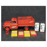 Ertl Coca-Cola Stake Truck with Vending Machines