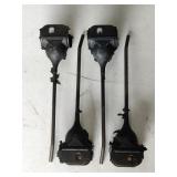 Set of (4) Rubber Mounted Rake Tooth