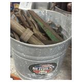 A Bucket with Metal Tools