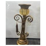 16" Brass Metal Candle Holders