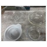 (4) Glass Bowls & Footed Dish