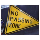 41"ï¿½34" NO PASSING ZONE Highway Sign