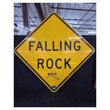 30"ï¿½30" FALLING ROCK Road Sign