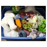 Bin of Stuffed Animals
