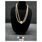 VTG Joan Rivers Double-strand Faux Pearl