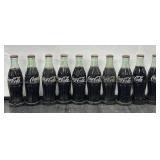 (10) VTG Coca-Cola Green Bottles Made in Mexico