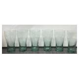 (6) Cracker Barrel Coca Cola Drinking Glass 7"
