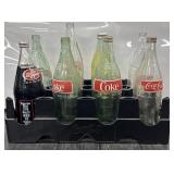 VTG Coca-Cola Plastic Carrier Crate with Glass