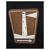 12"ï¿½18" Lighthouse Graphic Sign