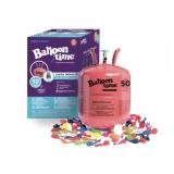Balloon Time Jumbo Helium Tank, 12", with Latex
