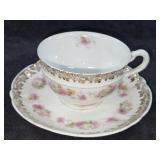 Vtg Hutschenreuther Porcelain Teacup & Saucer