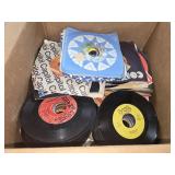 Box Full of 45 Records