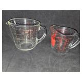 4 Cup Pyrex & 2 Cup Anchor Glass Measuring Cups
