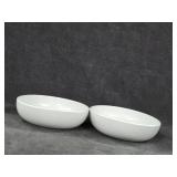 (2) 9"ï¿½3"  10 Strawberry St Ceramic Serving Bowls