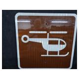 18"ï¿½18" Helicopter Graphic Sign
