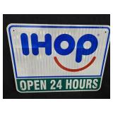 24"ï¿½18" IHOP OPEN 24 HOURS Sign