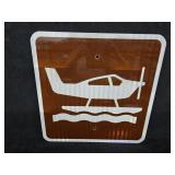 18"ï¿½18" Sea Plane Graphic Sign