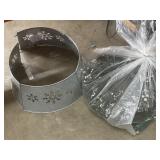 Light Up Galvanized Christmas Tree Collar
