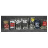 (7) Vintage Coca-Cola Glasses