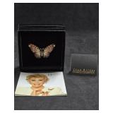 Vintage Joan Rivers Copper-tone Butterfly Brooch