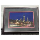 Signed "Into The City" Chicago Skyline at Night
