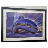 Cloud Gate Print Framed 29"x21"