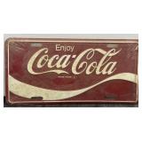 1970ï¿½s Enjoy Coca Cola License Plate Coke